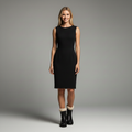Women's low boots with down lining