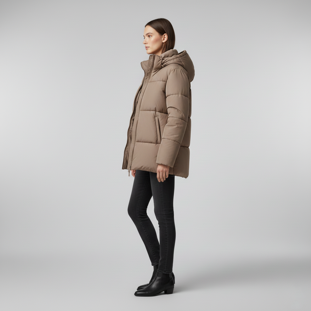 Women's puffer jacket for winter