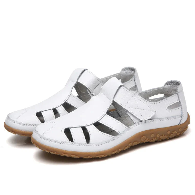 Women's Cutout Sandals with Touch Fastening Strap