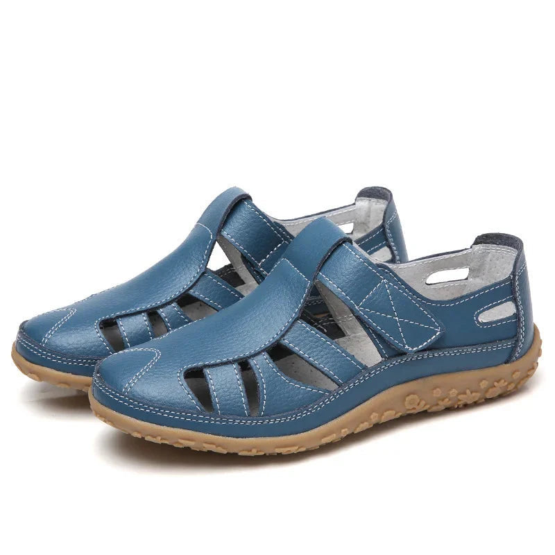 Women's Cutout Sandals with Touch Fastening Strap