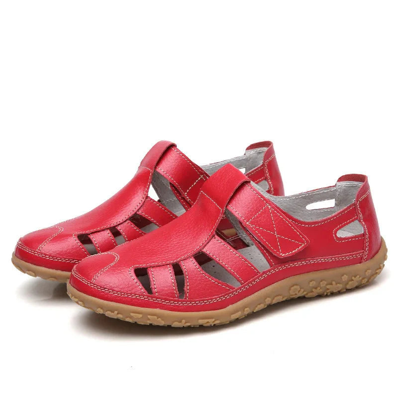Women's Cutout Sandals with Touch Fastening Strap