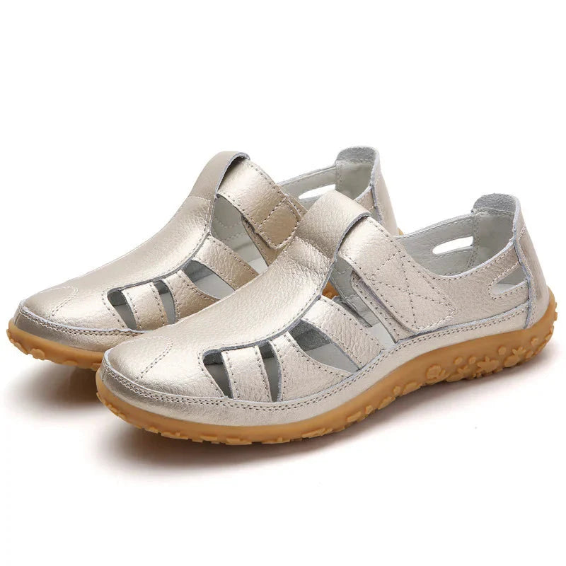 Women's Cutout Sandals with Touch Fastening Strap